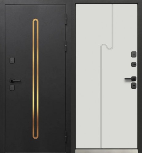 Luxor Termo 10 Черная шагрень - Эмалит белый